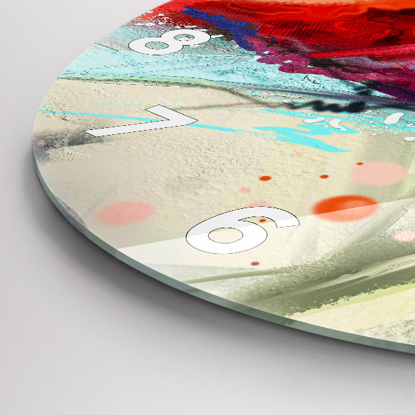 Kerek fali üvegóra Fűszerek sorai