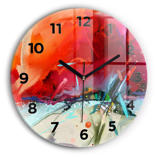 Kerek fali üvegóra Fűszerek sorai