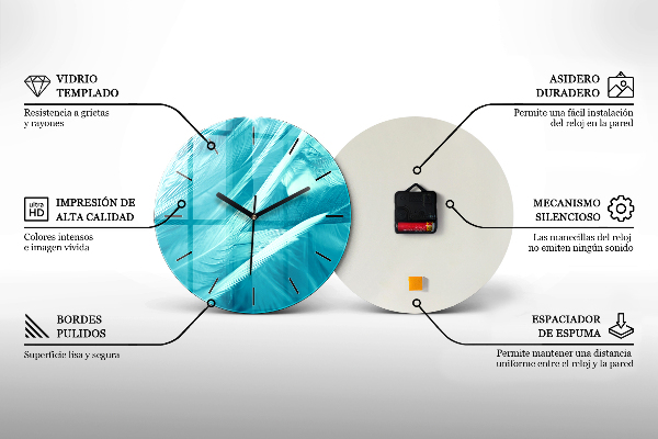 Kerek fali üvegóra Absztrakt mechanizmus