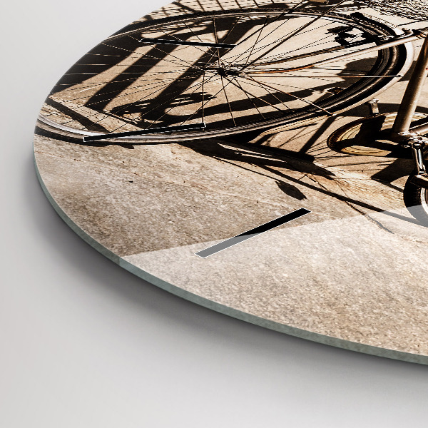 Kerek fali üvegóra Olasz bicikli