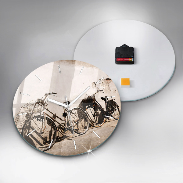 Kerek fali üvegóra Olasz bicikli