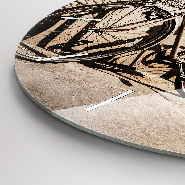 Kerek fali üvegóra Olasz bicikli