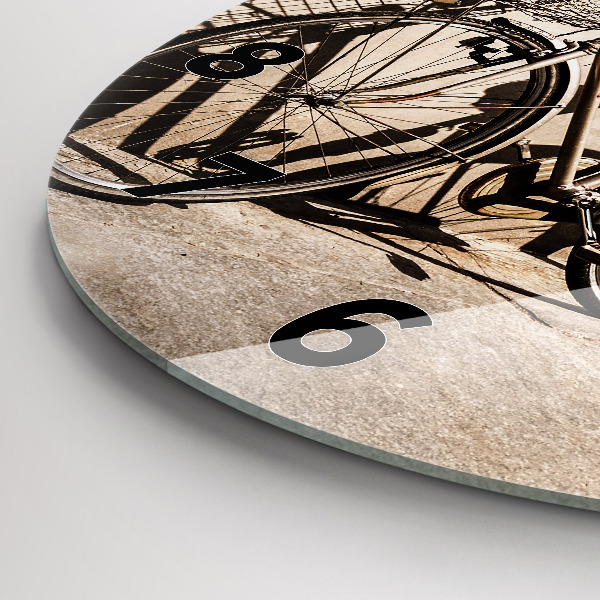 Kerek fali üvegóra Olasz bicikli