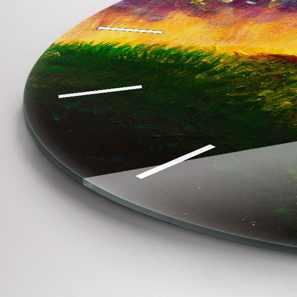 Kerek fali üvegóra Absztrakció A kis herceg