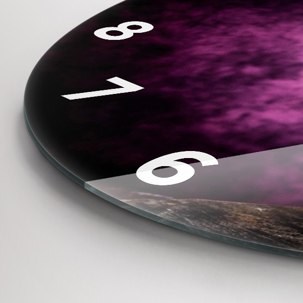 Kerek fali üvegóra Borospohár