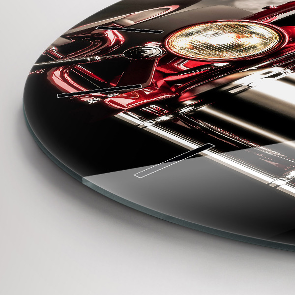 Kerek fali üvegóra Régi veterán autó