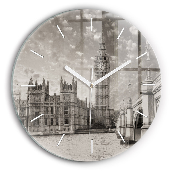 Kerek fali üvegóra London Big Ben
