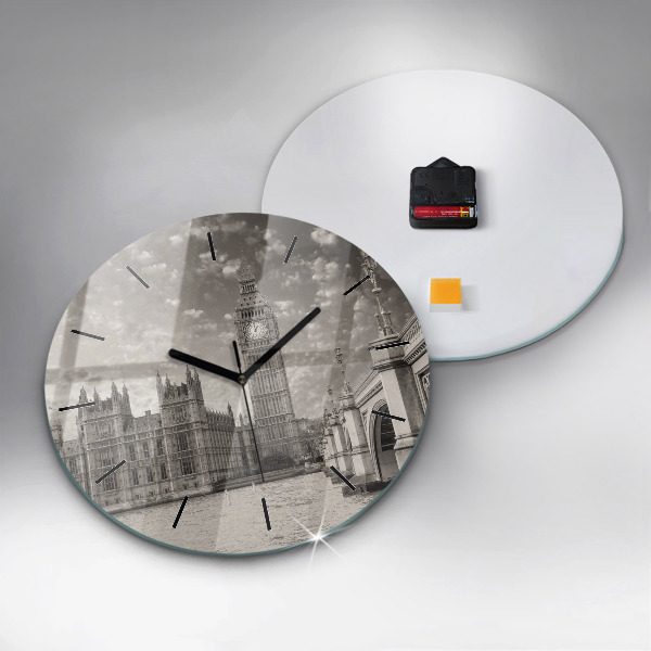 Kerek fali üvegóra London Big Ben