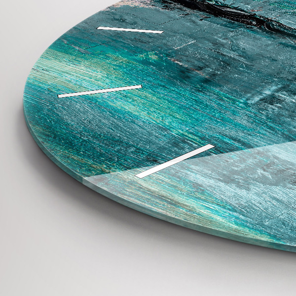 Kerek fali üvegóra Olaj textúra absztrakt