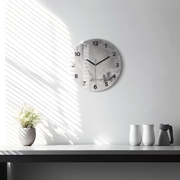 Kerek fali üvegóra Elefánt