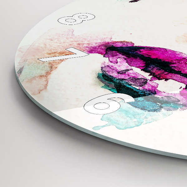 Kerek fali üvegóra Absztrakt nő arcát