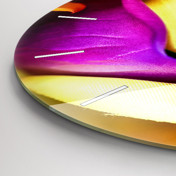 Kerek fali üvegóra Szivárvány rózsa