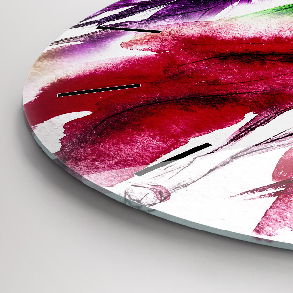 Kerek fali üvegóra Nők színes ruhákban