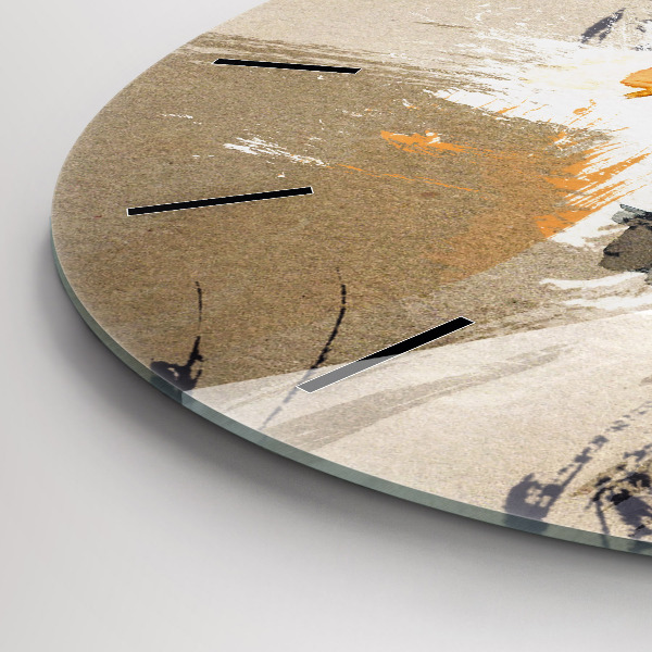 Kerek fali üvegóra Portré egy nő absztrakt