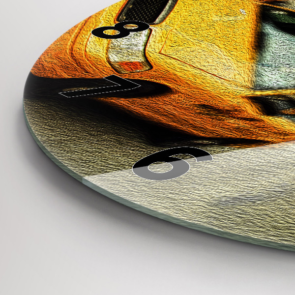 Kerek fali üvegóra New York-i taxik