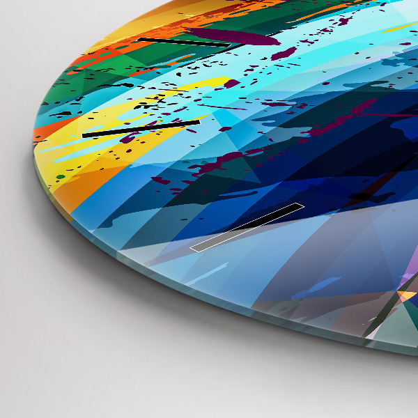 Kerek fali üvegóra Absztrakt háttér