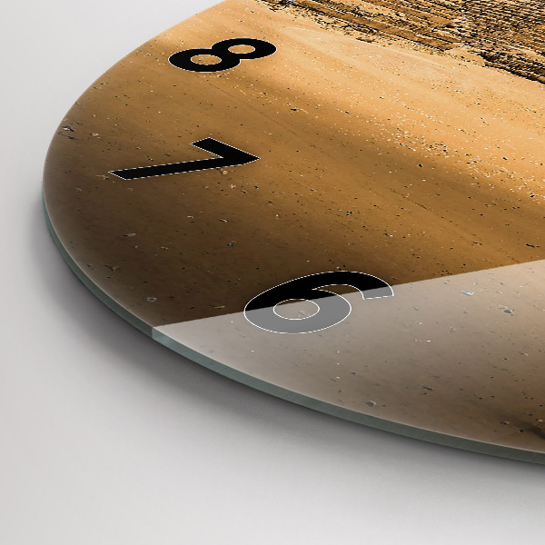 Kerek fali üvegóra Piramisok és naplemente