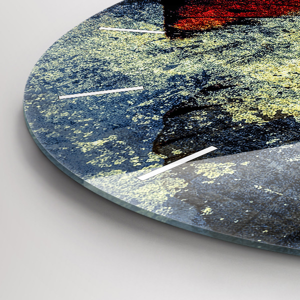 Kerek fali üvegóra Pillangó vintage stílusú