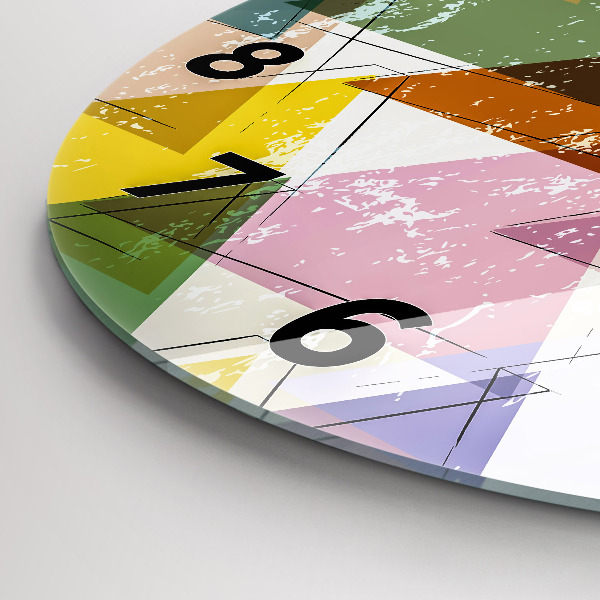 Kerek fali üvegóra Geometriai háromszögek