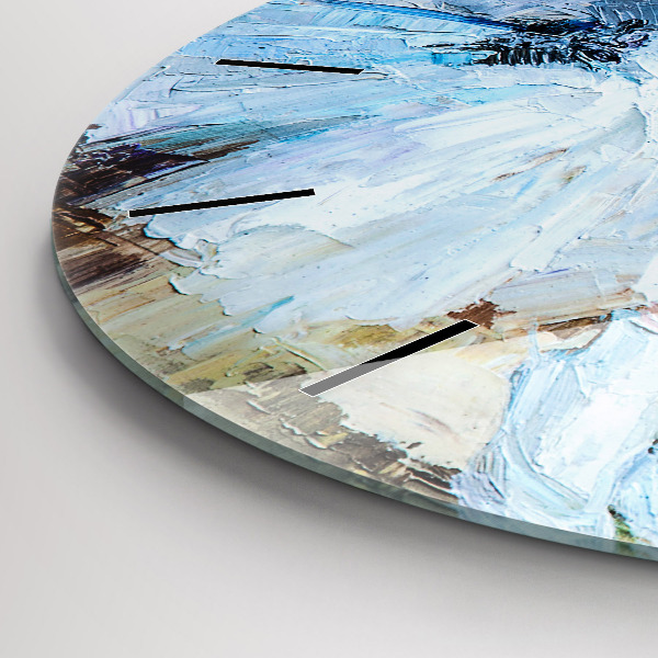 Kerek fali üvegóra Fiatal balerinák