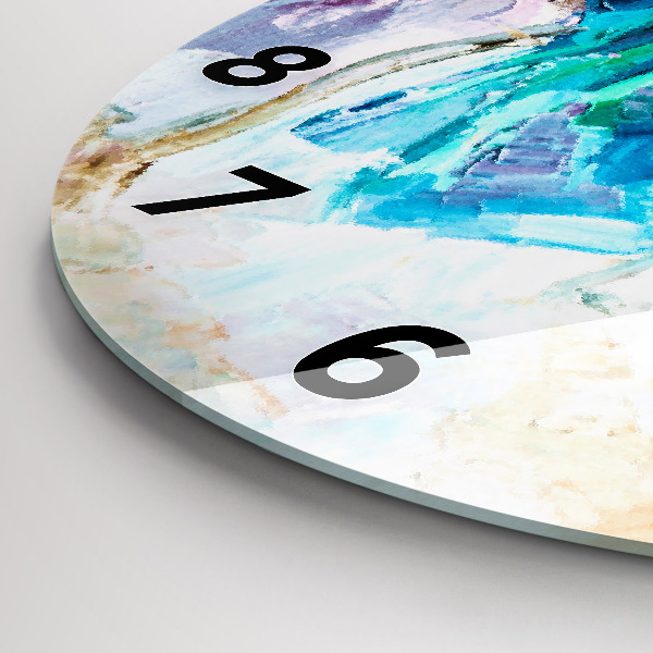 Kerek fali üvegóra A balerina előkészítése