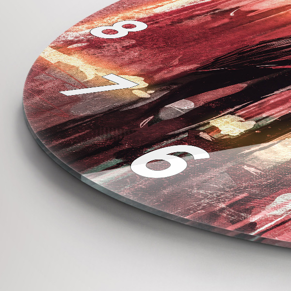 Kerek fali üvegóra Fiatal pár szerelmes