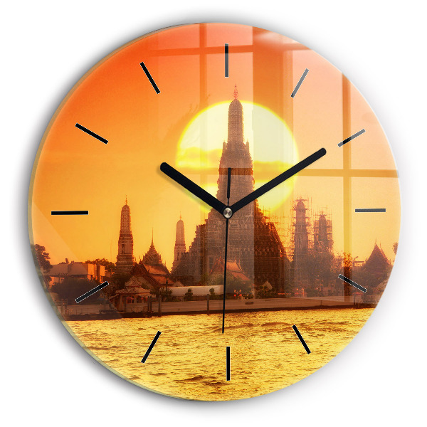 Kerek fali üvegóra Wat Arun Bangkok Thaiföld