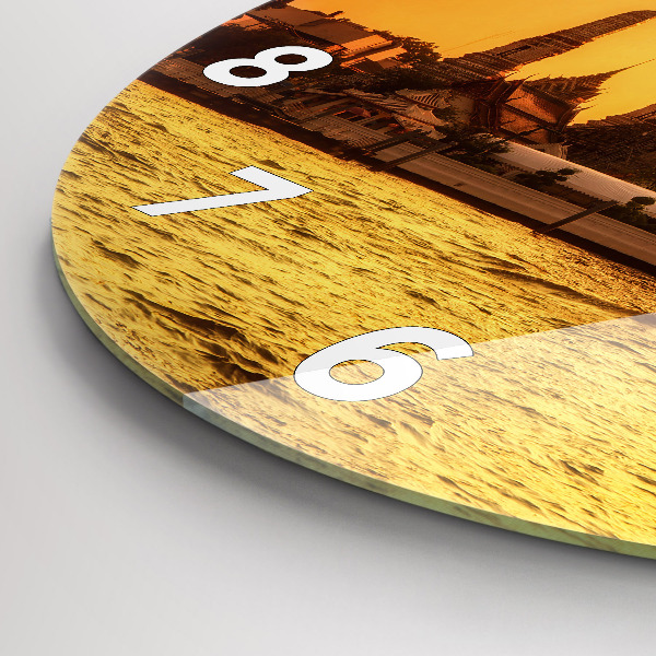 Kerek fali üvegóra Wat Arun Bangkok Thaiföld