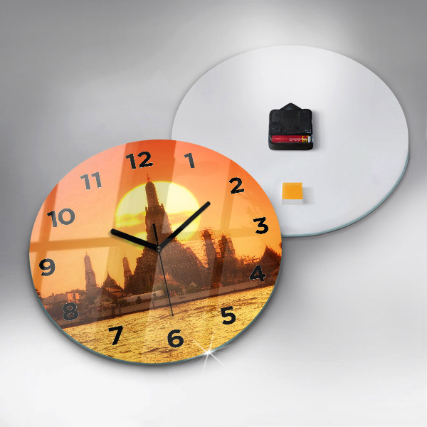 Kerek fali üvegóra Wat Arun Bangkok Thaiföld