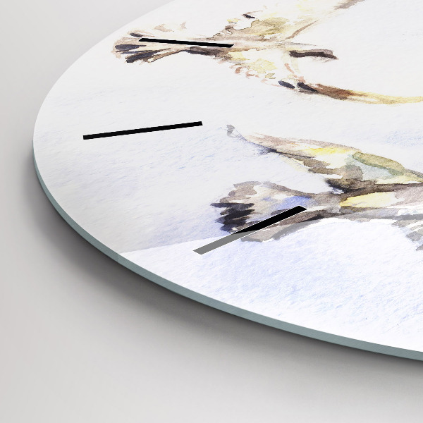 Kerek fali üvegóra Repülő madarak