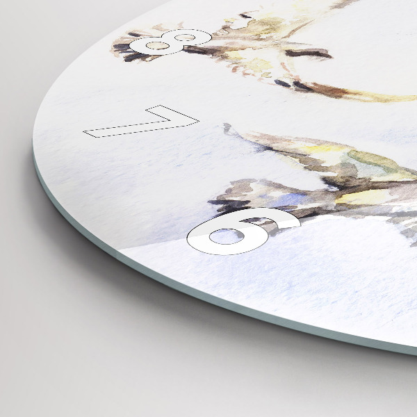 Kerek fali üvegóra Repülő madarak