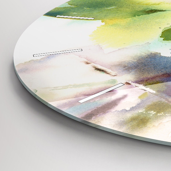 Kerek fali üvegóra Rózsa vázában Akvarell