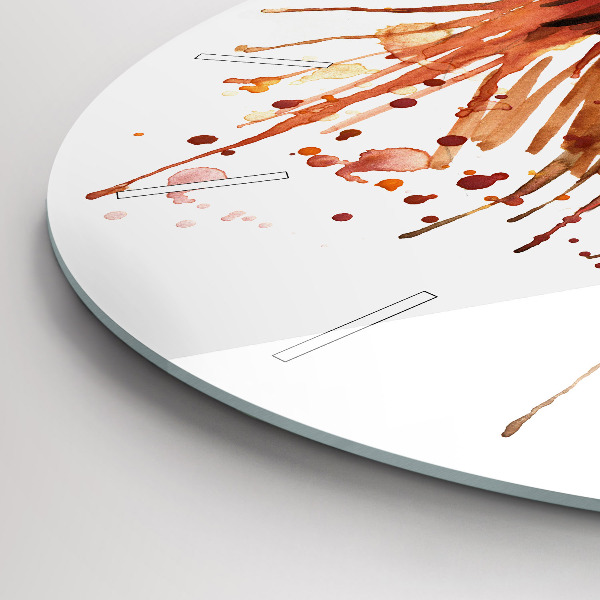 Kerek fali üvegóra Színes kakas