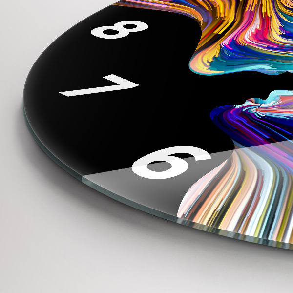 Kerek fali üvegóra Érzelmi művészet