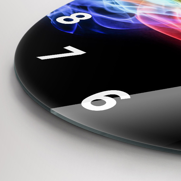 Kerek fali üvegóra Absztrakt színes vonalak