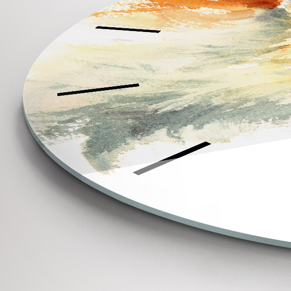 Kerek fali üvegóra Akvarell fiatal róka