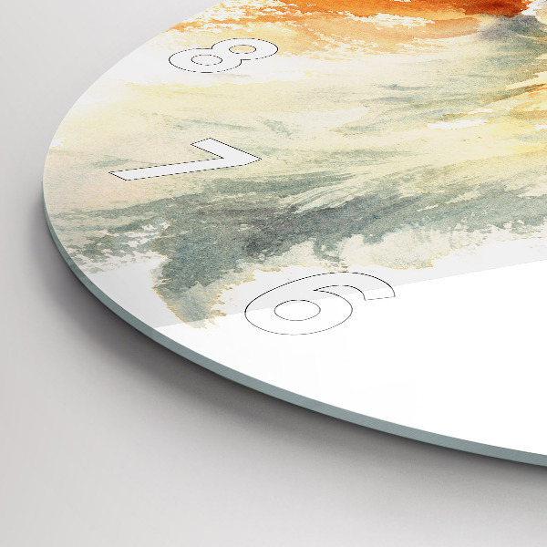 Kerek fali üvegóra Akvarell fiatal róka