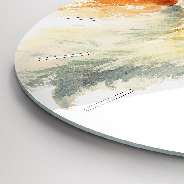 Kerek fali üvegóra Akvarell fiatal róka