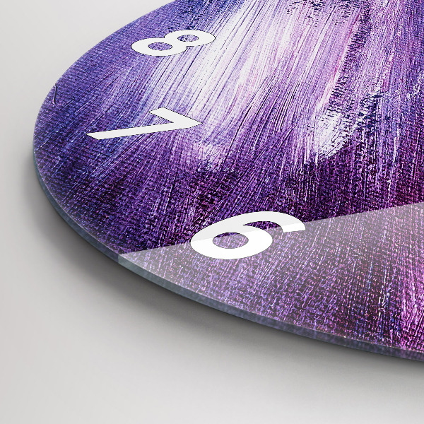 Kerek fali üvegóra Akril festék textúra