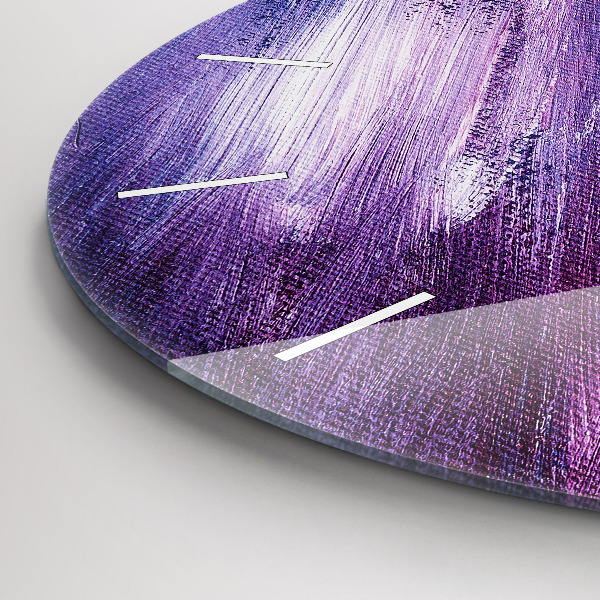 Kerek fali üvegóra Akril festék textúra