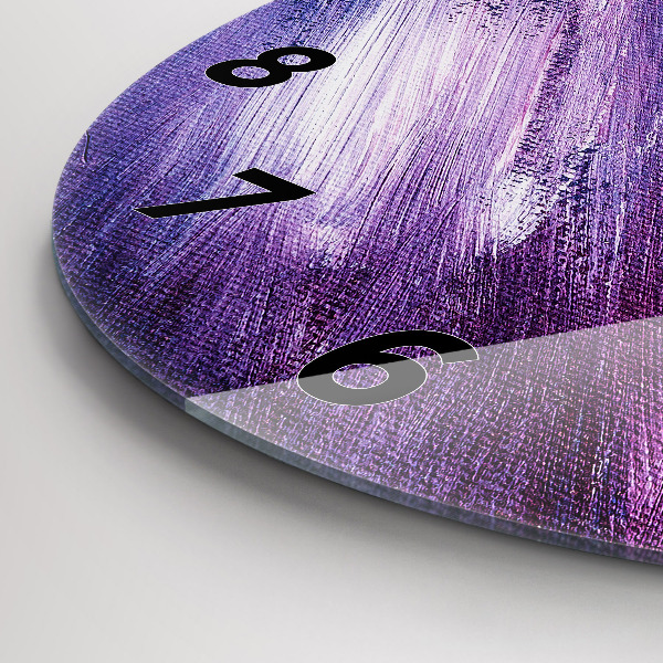 Kerek fali üvegóra Akril festék textúra