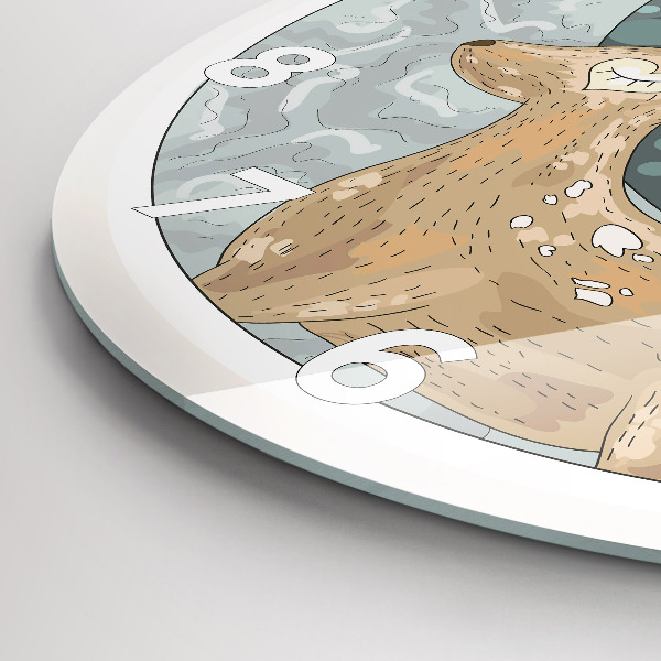 Kerek fali üvegóra Éjszakai állatok és a Hold