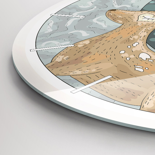 Kerek fali üvegóra Éjszakai állatok és a Hold