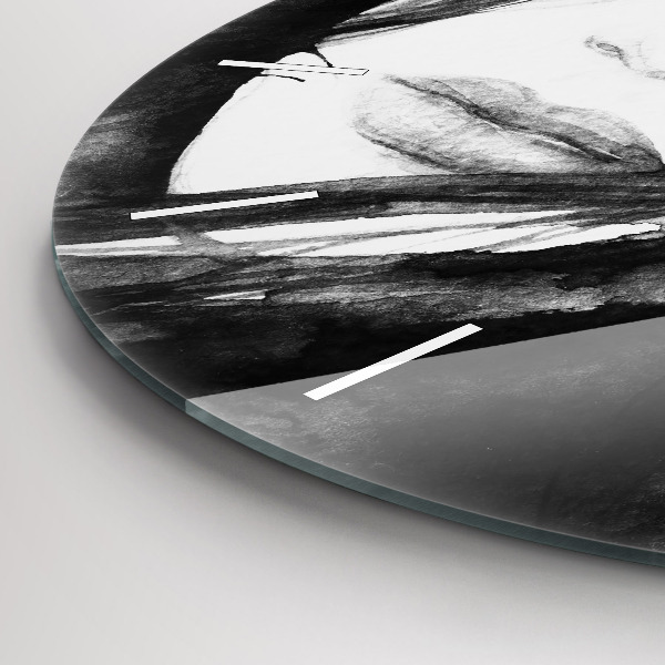 Kerek fali üvegóra Egy nő portréja