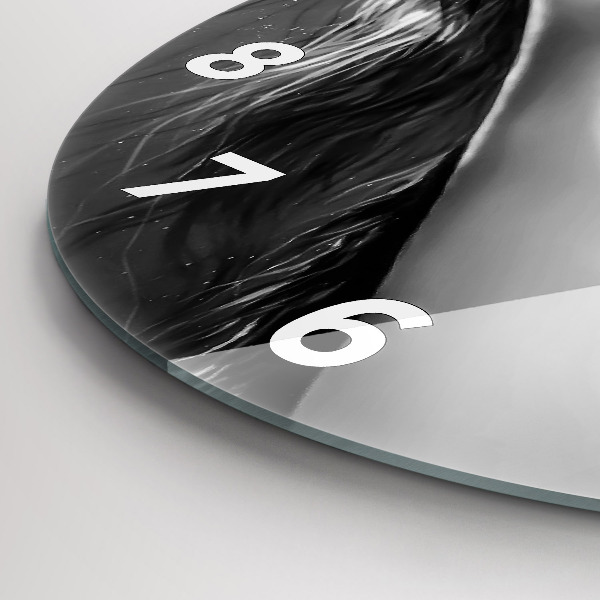 Kerek fali üvegóra Női ajkak