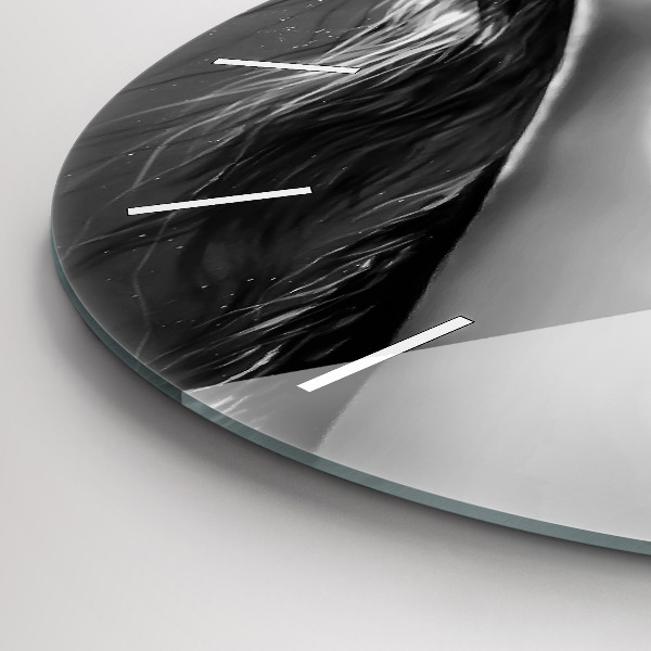 Kerek fali üvegóra Női ajkak