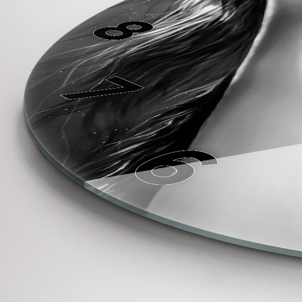 Kerek fali üvegóra Női ajkak