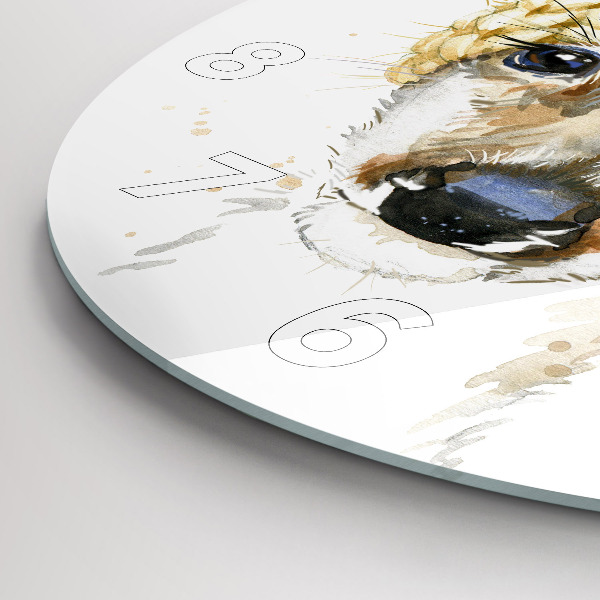 Kerek fali üvegóra Egy szarvas