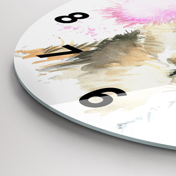 Kerek fali üvegóra Erdei szarvas