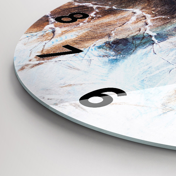 Kerek fali üvegóra Farkasok az erdőben